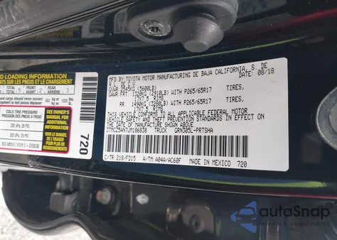 2018 Toyota Tacoma Trd Sport from USA, damaged, VIN 3TMCZ5AN7JM186838